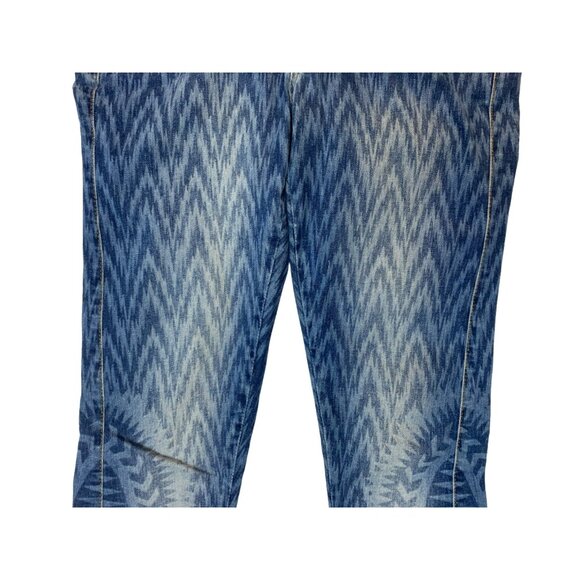 Vintage Sass & Bide Mojo-Kiko Women's Zigzag Patterned Stretch Denim Size 25 - Picture 3 of 9